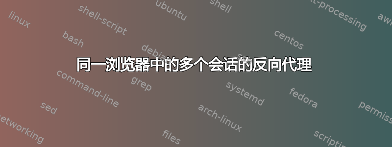 同一浏览器中的多个会话的反向代理