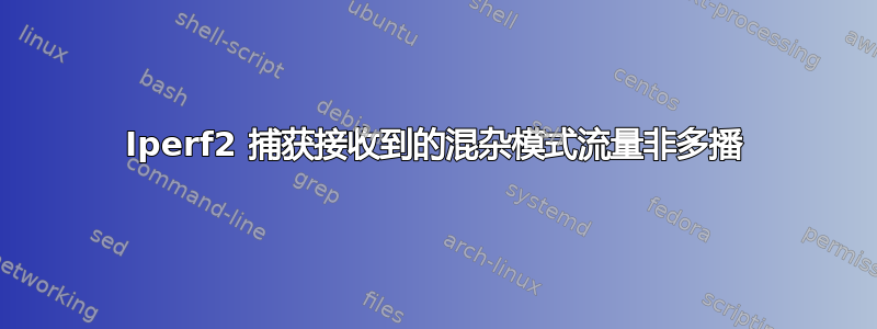 Iperf2 捕获接收到的混杂模式流量非多播