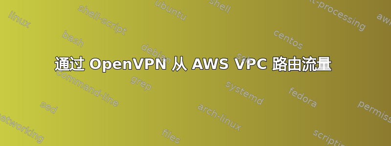 通过 OpenVPN 从 AWS VPC 路由流量