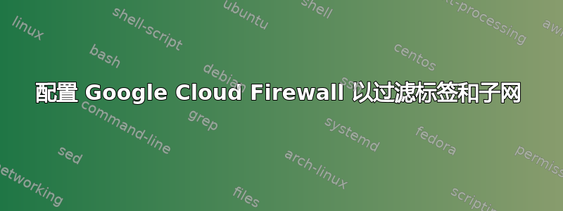 配置 Google Cloud Firewall 以过滤标签和子网