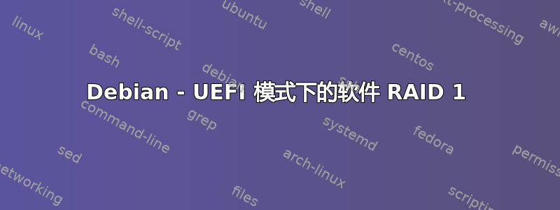 Debian - UEFI 模式下的软件 RAID 1