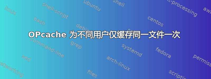 OPcache 为不同用户仅缓存同一文件一次