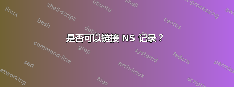 是否可以链接 NS 记录？