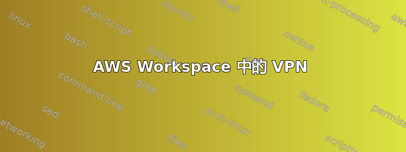 AWS Workspace 中的 VPN