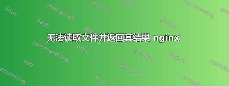 无法读取文件并返回其结果 nginx