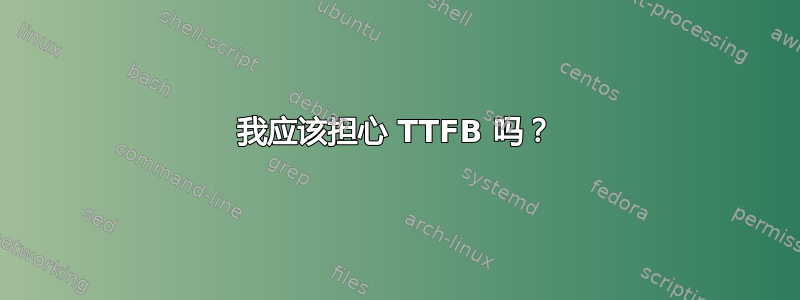 我应该担心 TTFB 吗？