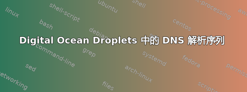 Digital Ocean Droplets 中的 DNS 解析序列