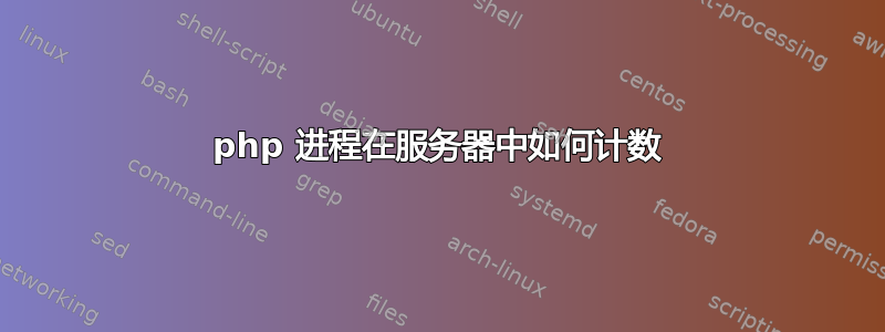 php 进程在服务器中如何计数