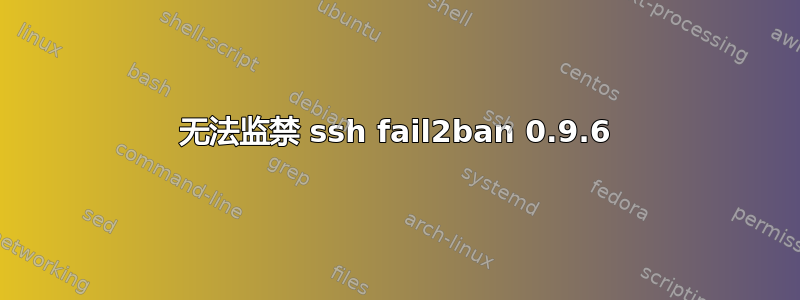 无法监禁 ssh fail2ban 0.9.6