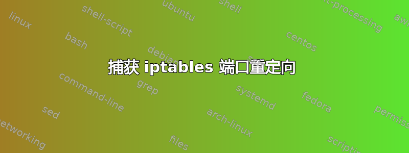 捕获 iptables 端口重定向