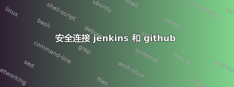 安全连接 jenkins 和 github