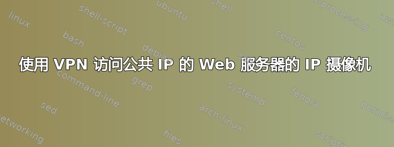 使用 VPN 访问公共 IP 的 Web 服务器的 IP 摄像机