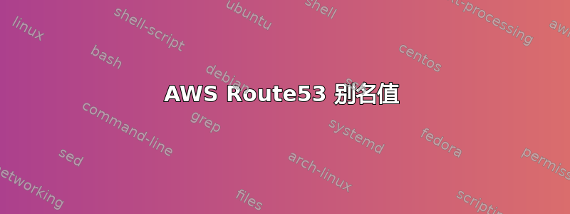 AWS Route53 别名值