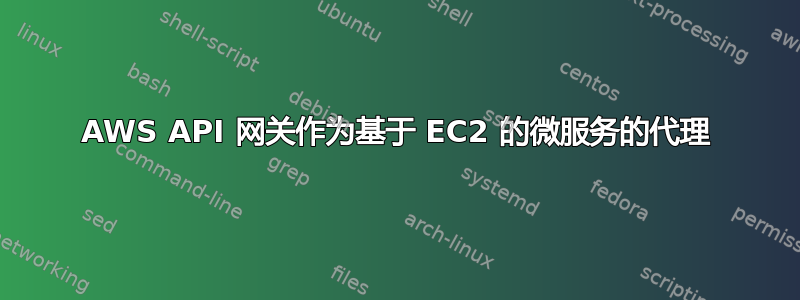 AWS API 网关作为基于 EC2 的微服务的代理