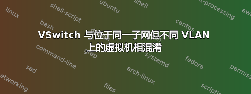 VSwitch 与位于同一子网但不同 VLAN 上的虚拟机相混淆