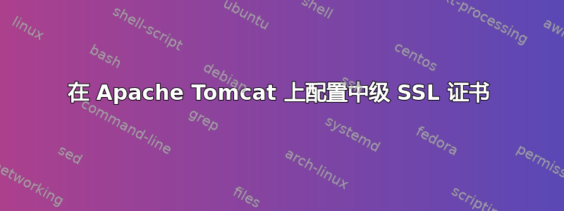 在 Apache Tomcat 上配置中级 SSL 证书