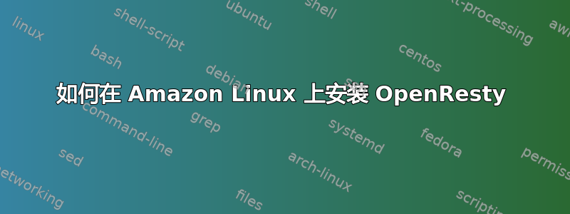 如何在 Amazon Linux 上安装 OpenResty