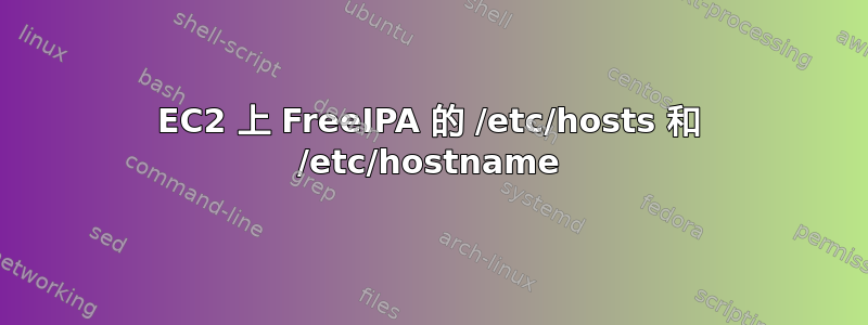 EC2 上 FreeIPA 的 /etc/hosts 和 /etc/hostname