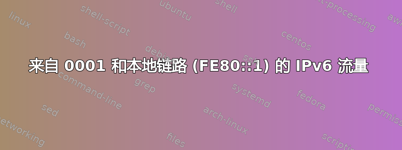 来自 0001 和本地链路 (FE80::1) 的 IPv6 流量