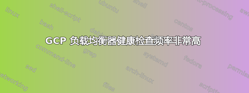 GCP 负载均衡器健康检查频率非常高