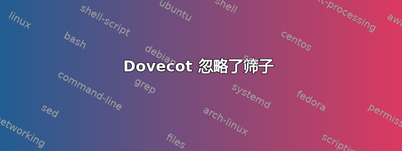 Dovecot 忽略了筛子