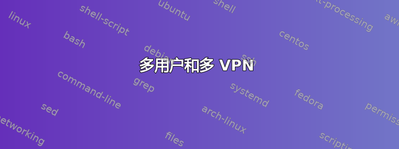 多用户和多 VPN