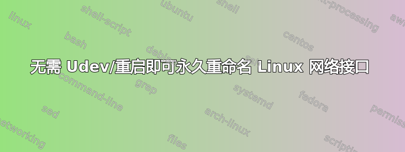 无需 Udev/重启即可永久重命名 Linux 网络接口