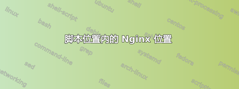 脚本位置内的 Nginx 位置