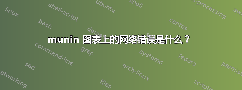 munin 图表上的网络错误是什么？