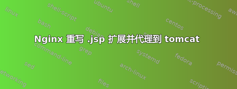 Nginx 重写 .jsp 扩展并代理到 tomcat