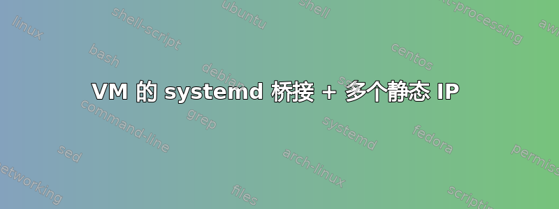 VM 的 systemd 桥接 + 多个静态 IP