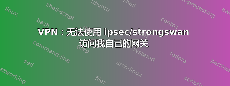 VPN：无法使用 ipsec/strongswan 访问我自己的网关