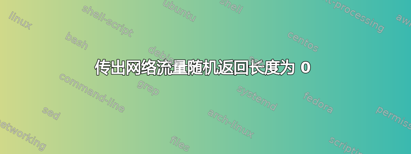 传出网络流量随机返回长度为 0