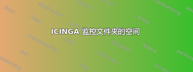 ICINGA 监控文件夹的空间