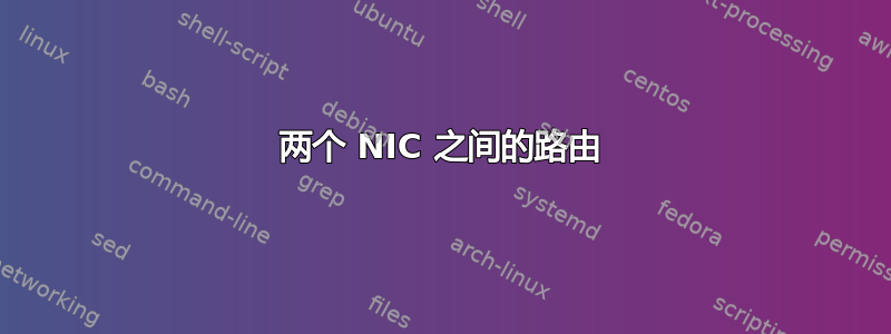 两个 NIC 之间的路由