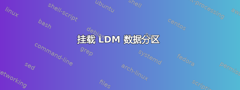 挂载 LDM 数据分区