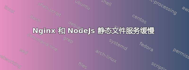 Nginx 和 NodeJs 静态文件服务缓慢