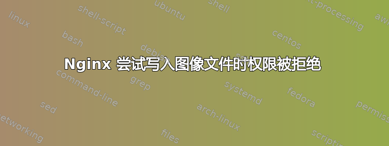 Nginx 尝试写入图像文件时权限被拒绝