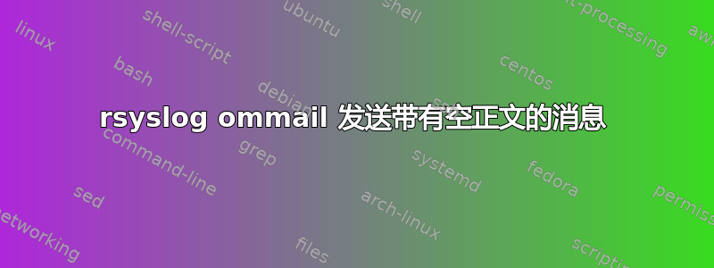 rsyslog ommail 发送带有空正文的消息