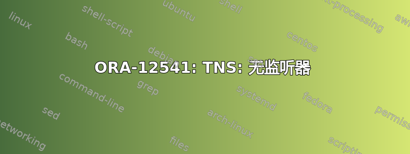 ORA-12541: TNS: 无监听器