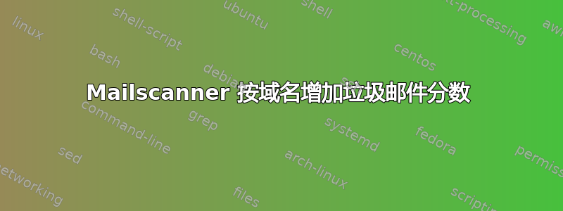 Mailscanner 按域名增加垃圾邮件分数