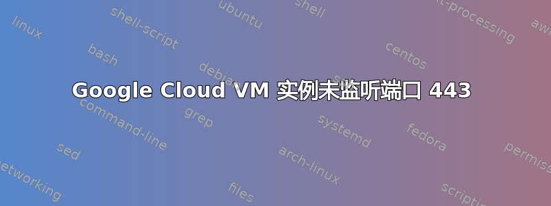 Google Cloud VM 实例未监听端口 443