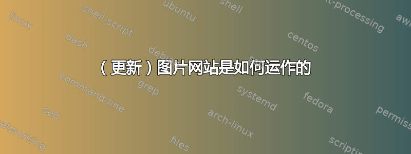 （更新）图片网站是如何运作的