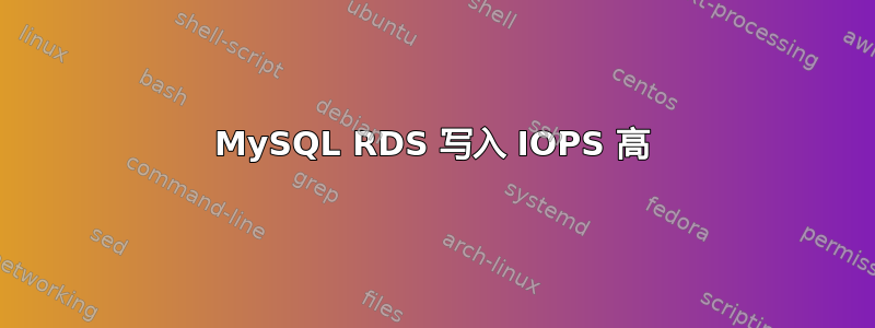 MySQL RDS 写入 IOPS 高