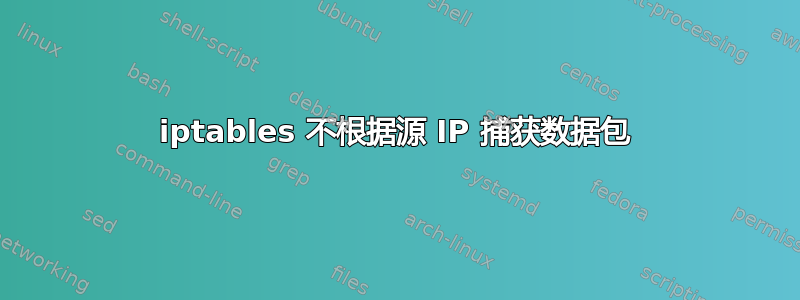 iptables 不根据源 IP 捕获数据包