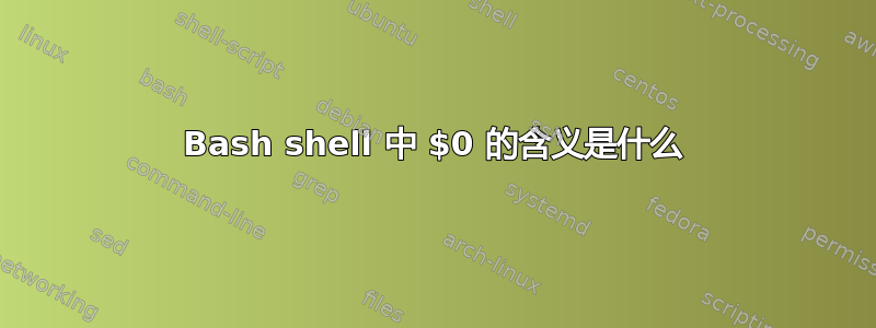 Bash shell 中 $0 的含义是什么