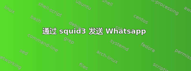 通过 squid3 发送 Whatsapp