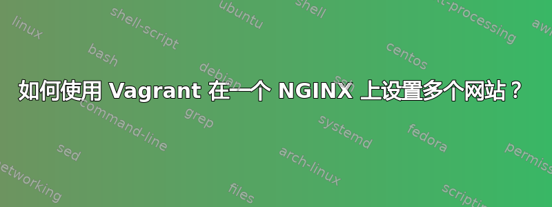 如何使用 Vagrant 在一个 NGINX 上设置多个网站？