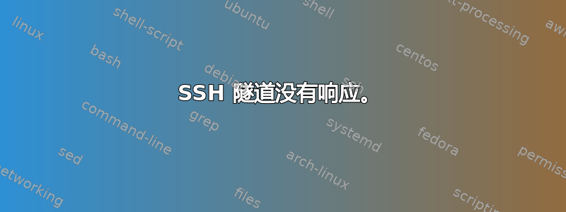 SSH 隧道没有响应。