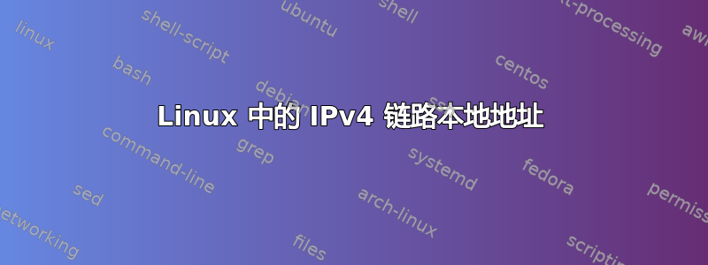 Linux 中的 IPv4 链路本地地址